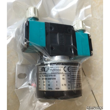 KNF PL9022 NFB60 18W 24V KNF circulating ink pump for Ceramic printer Made in Switzerland.