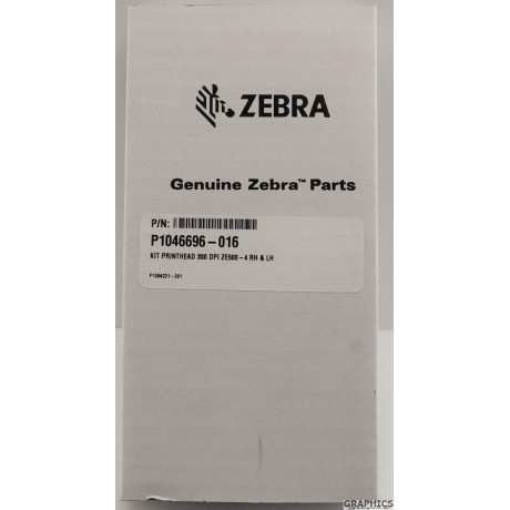 Genuine Zebra ZE500-4 Printhead 300dpi (RH/LH) P1046696-016
