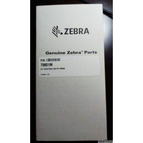 Genuine Zebra ZM400 Thermal Printhead 300dpi 79801M