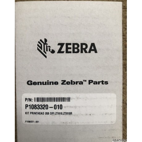 Genuine Zebra ZT610 Thermal Printhead 203dpi P1083320-010